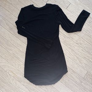 Black tunic mini dress